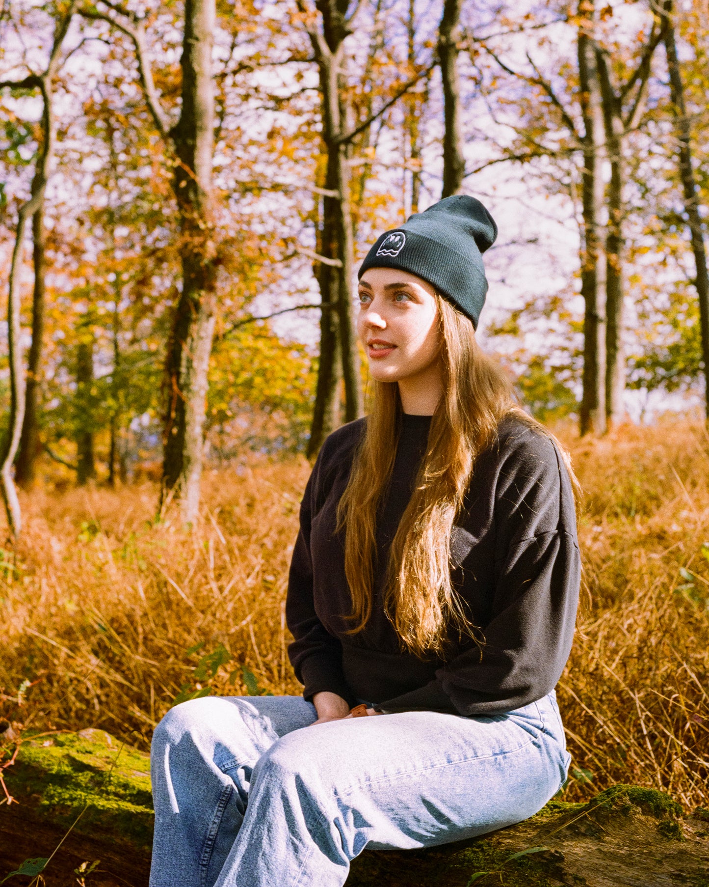 Beanie - Embroidered Ghost