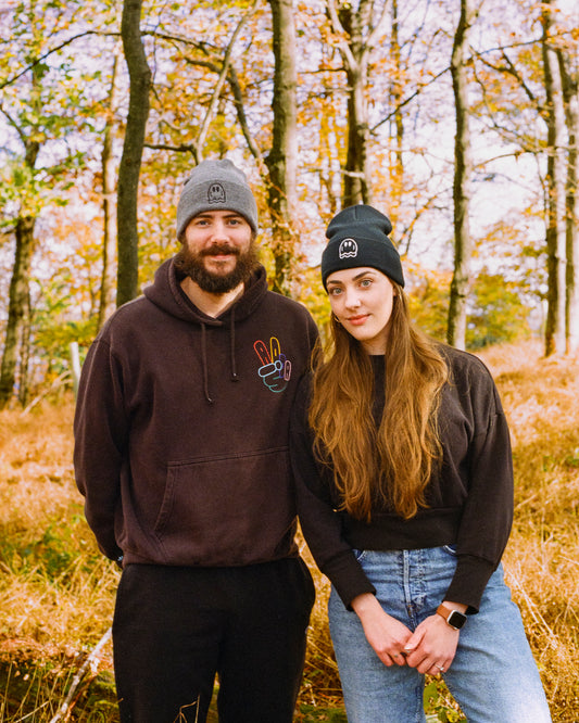 Beanie - Embroidered Ghost