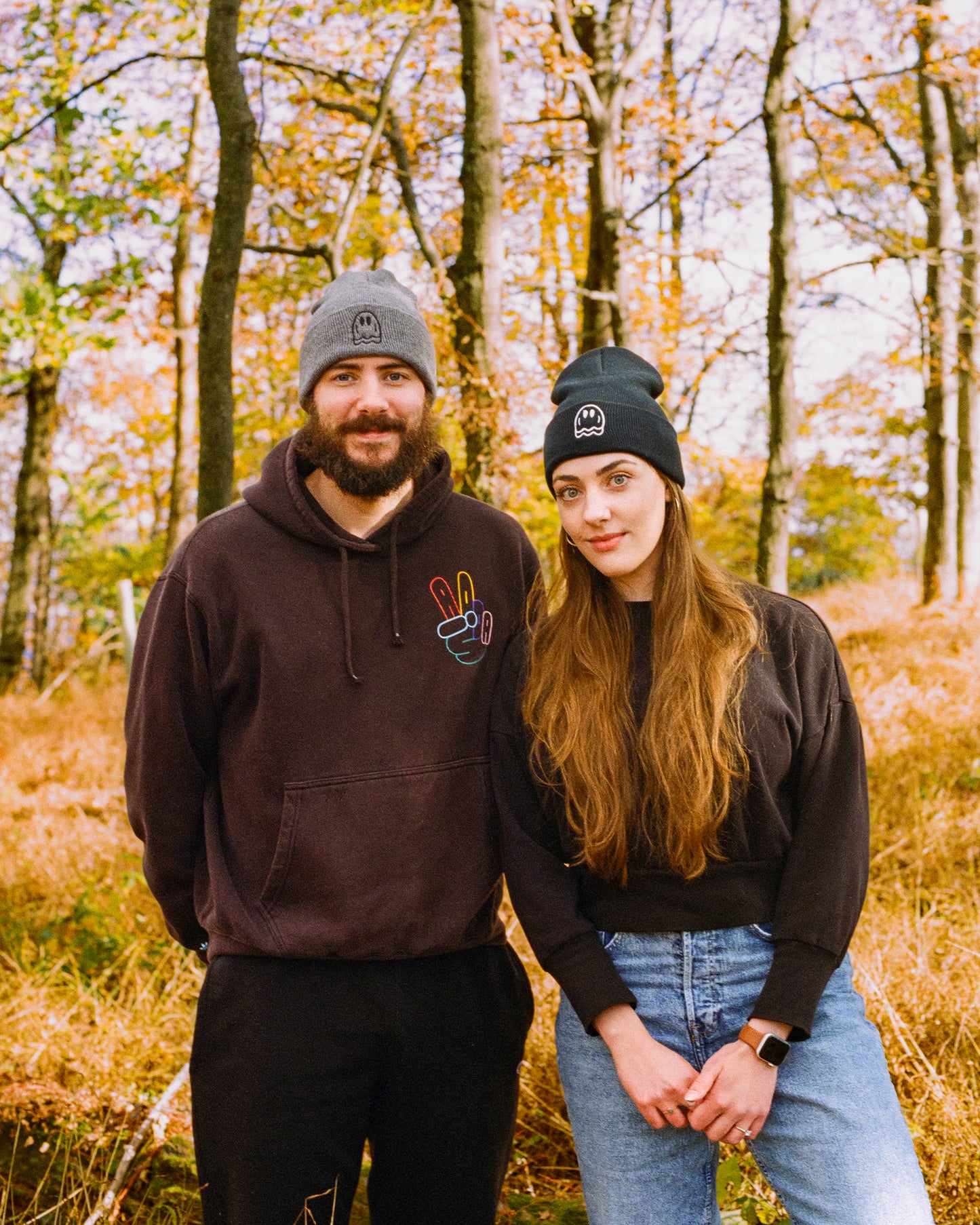 Beanie - Embroidered Ghost