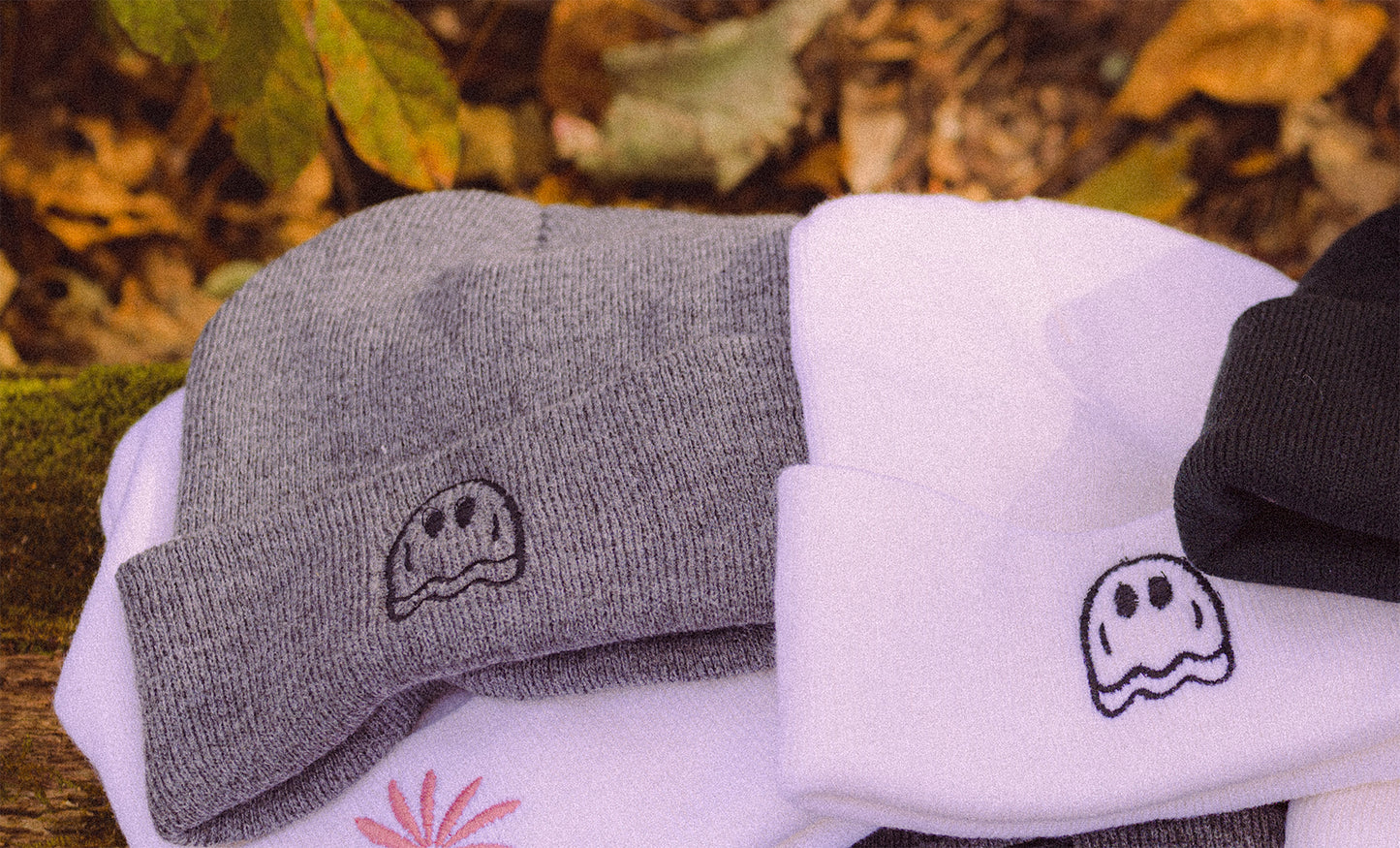 Beanie - Embroidered Ghost